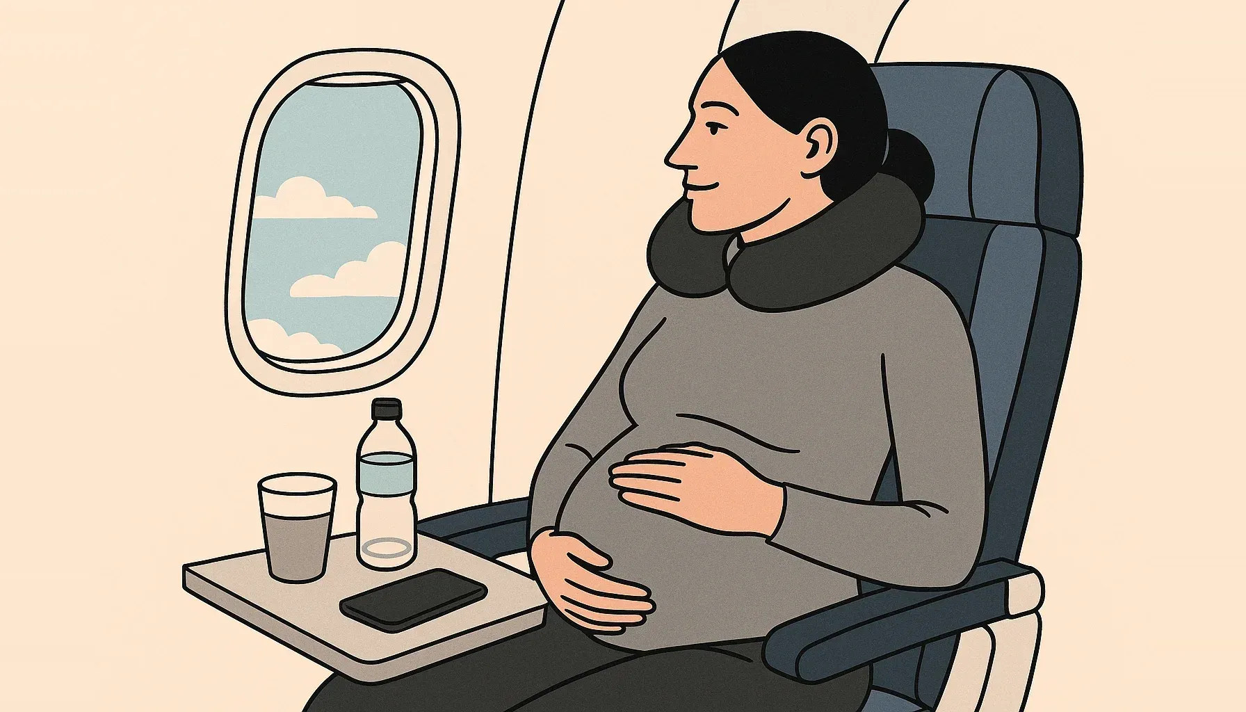 ¿Qué tan seguro es volar cuando estás embarazada?