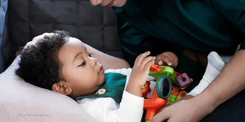 Qué jugar con un bebé de tres meses