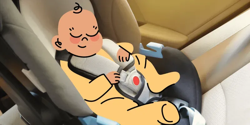 ¿Es seguro que el bebé duerma en la silla para auto?