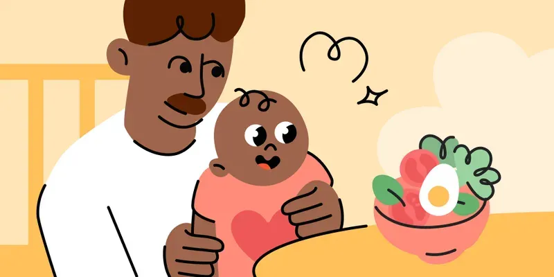 Sienta a tu bebé a la mesa