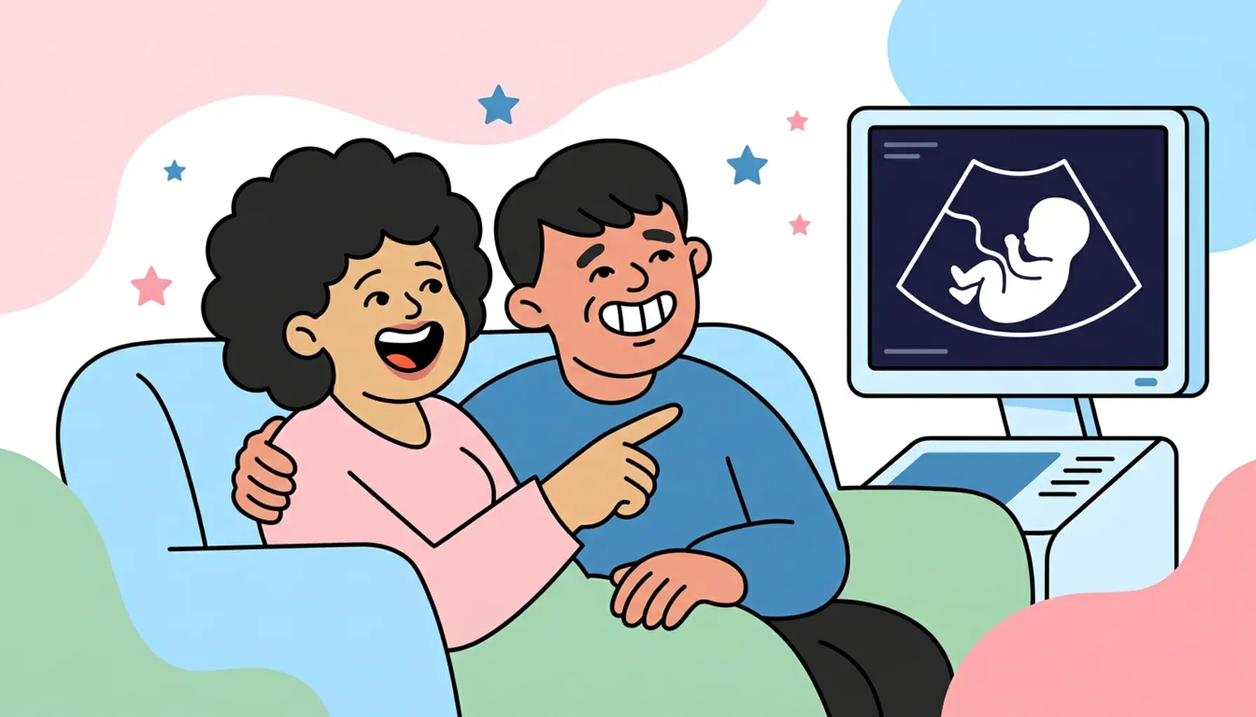 ¡El sexo del bebé ya es visible!
