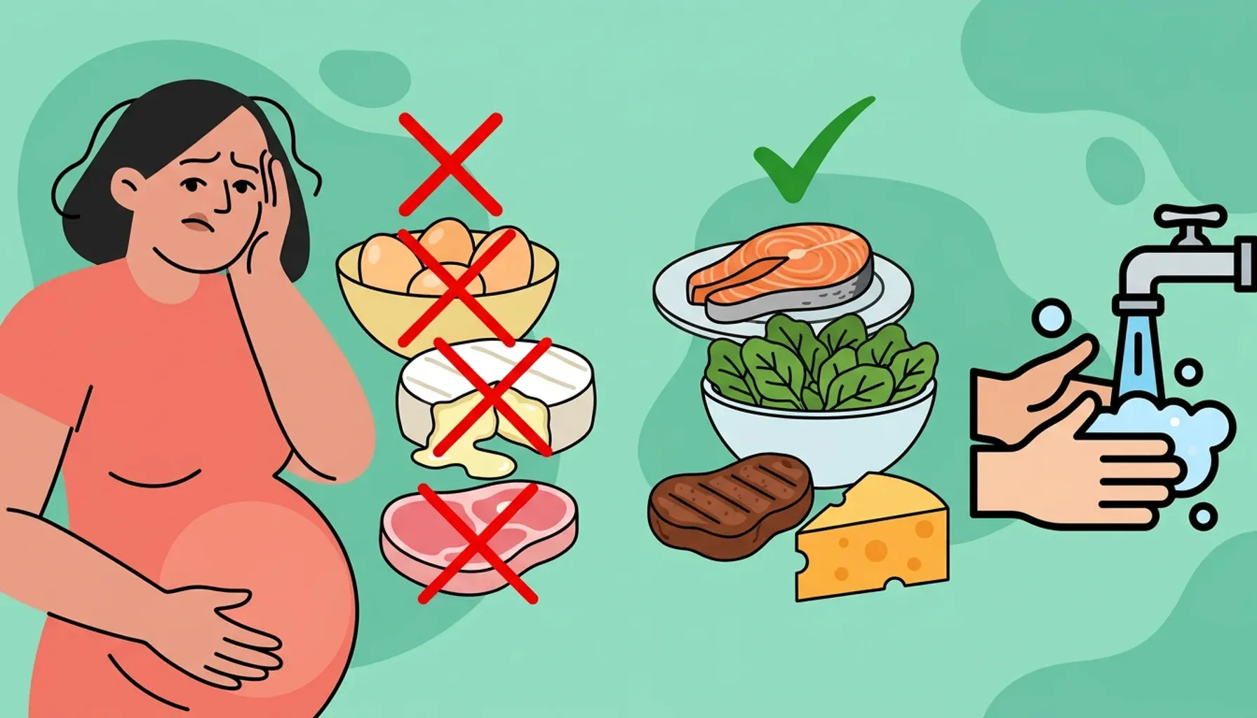 ¿La intoxicación por alimentos puede afectar el embarazo?