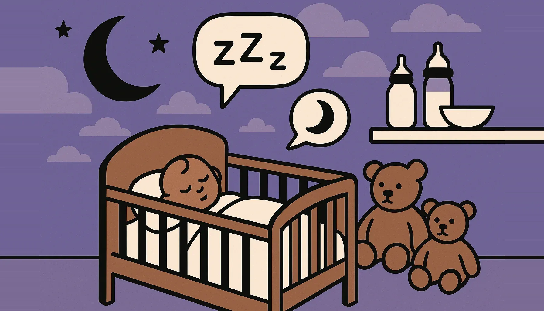 Até que enfim ela vai dormir à noite!