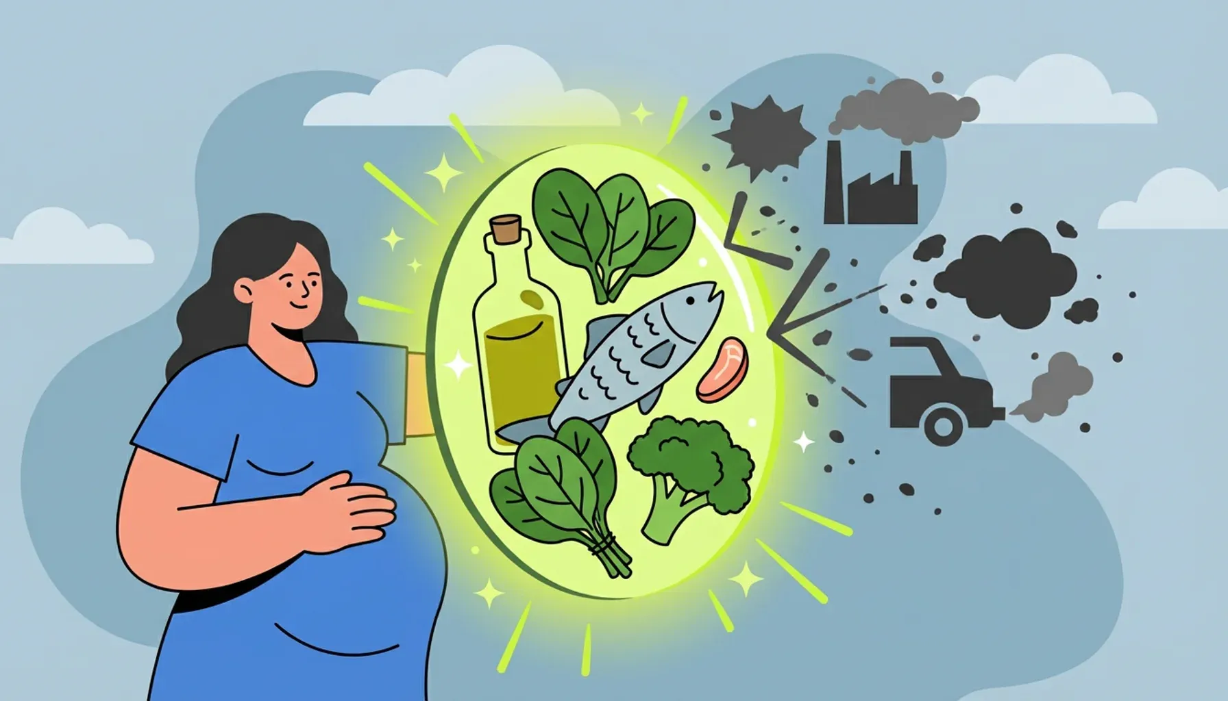 Bons alimentos podem compensar a poluição ambiental