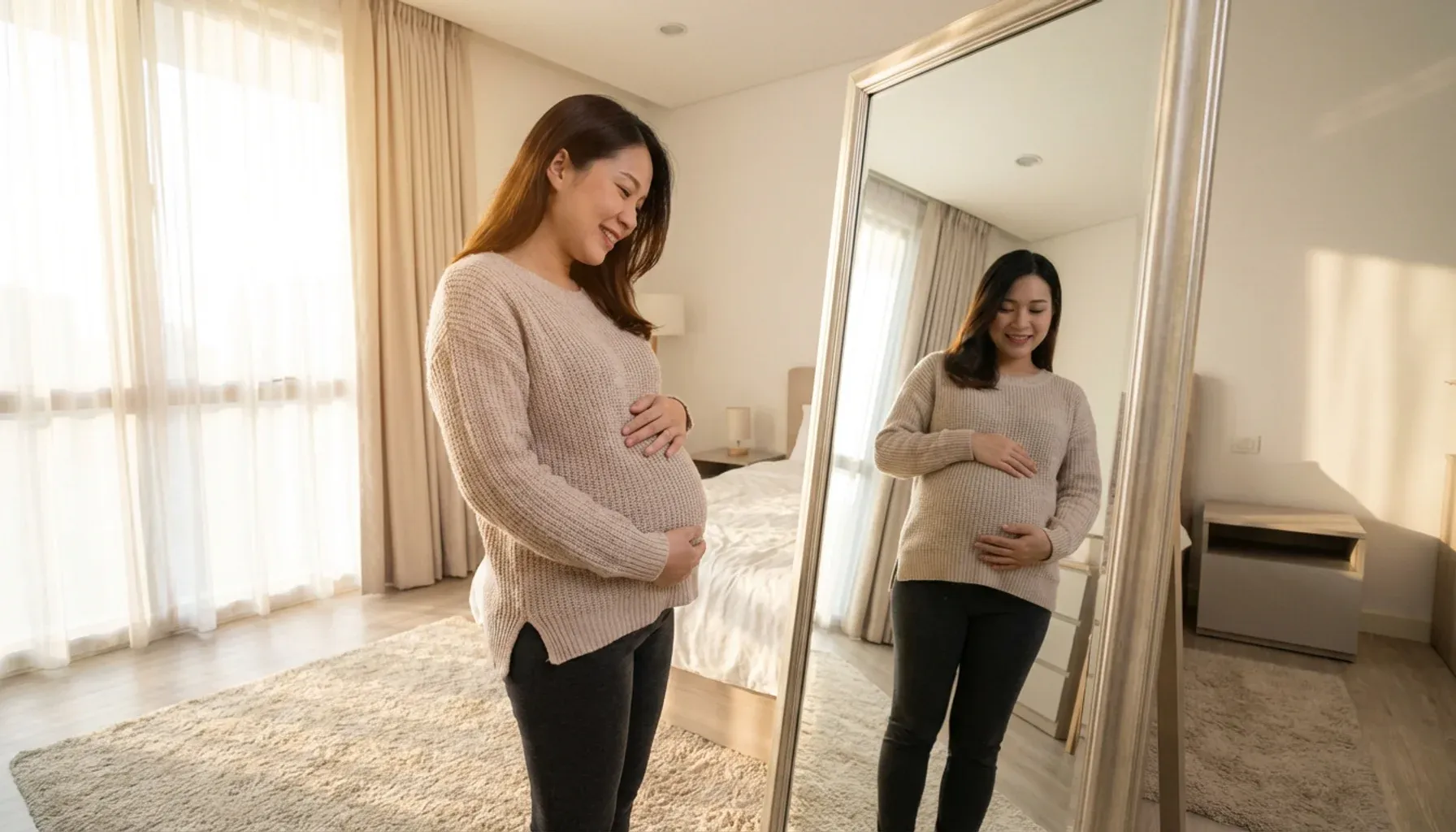 Tu barriga sigue creciendo y tu cuerpo cambia