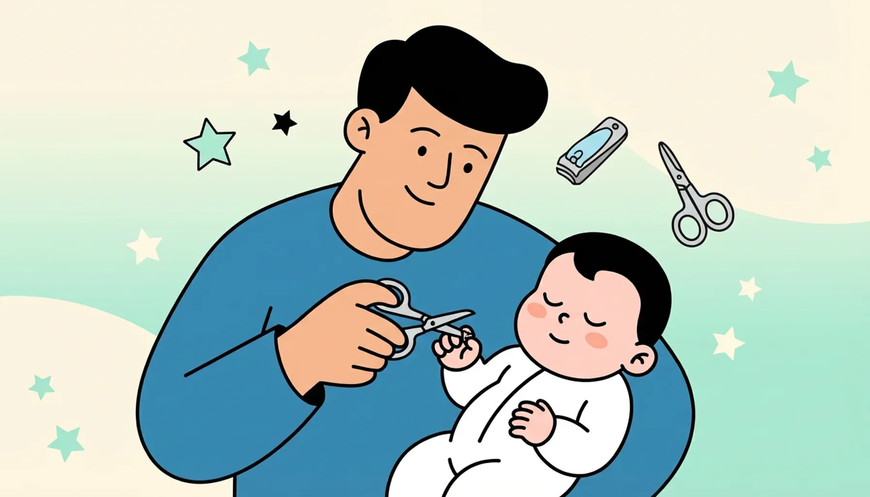 Cómo cortarle las uñas a tu bebé